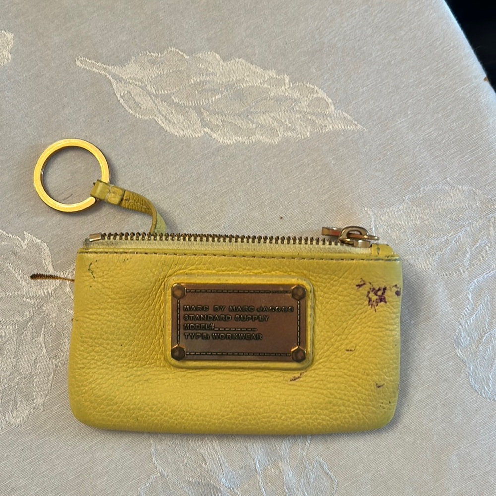 Used Marc Jacobs keychain wallet zip